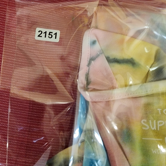 TORRID Tie Dye V Neck Tunic Tee short Sleeves T-Shirt size 1 - Picture 14 of 14